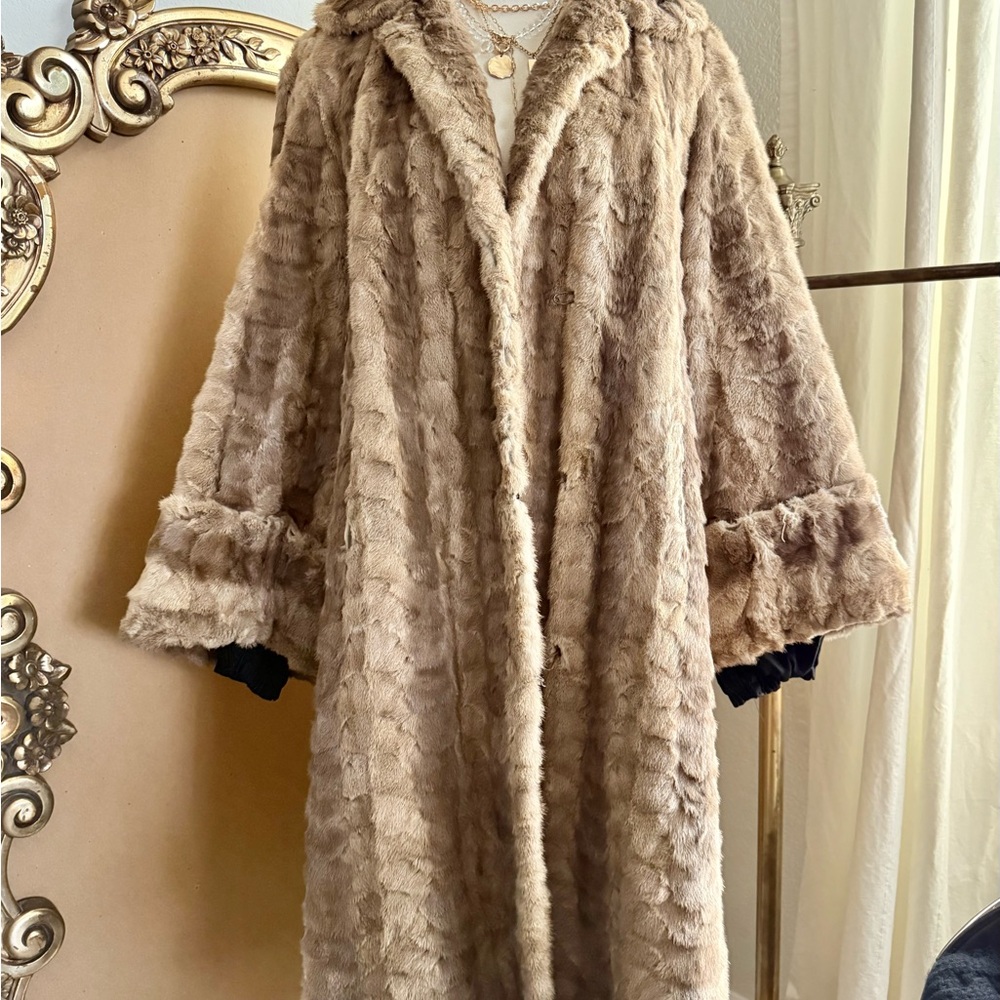Nordstrom Tan Faux Fur Coat